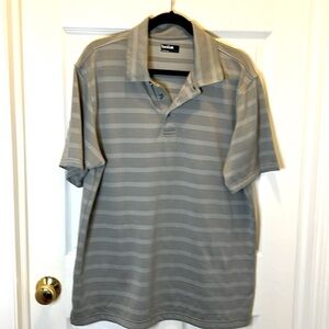 Mens Bolle short sleeve polo color:gray size:large